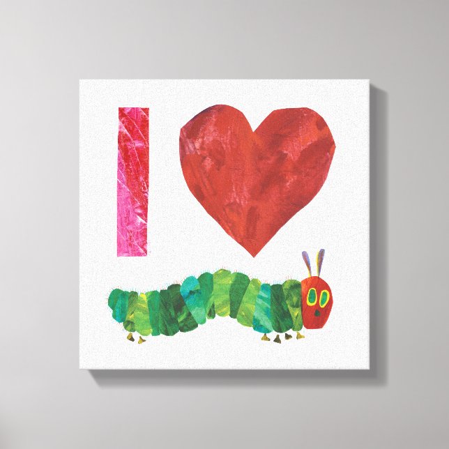 I Love The Very Hungry Caterpillar Canvas Print (Front)