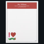 I Love The Very Hungry Caterpillar Letterhead<br><div class="desc">Celebrate your affection for the classic storybook with the I Love The Very Hungry Caterpillar design. This whimsical artwork features Eric Carle’s iconic caterpillar paired with the phrase "I Love The Very Hungry Caterpillar, " creatively rendered in Carle’s signature hand-painted collage style. The bold text is accented by vibrant colors...</div>