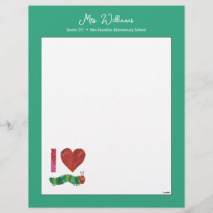 I Love The Very Hungry Caterpillar Letterhead