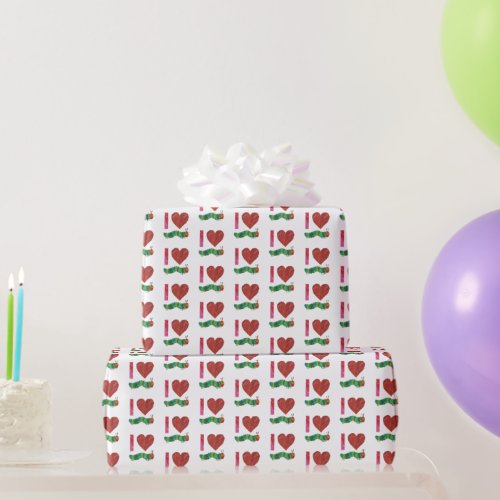 I Love The Very Hungry Caterpillar Wrapping Paper