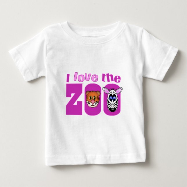 I Love the Zoo Baby T-Shirt (Front)