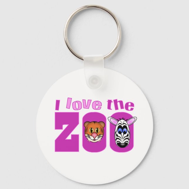 I Love the Zoo Keychain (Front)