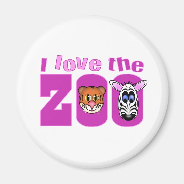 I Love the Zoo Magnet (Front)