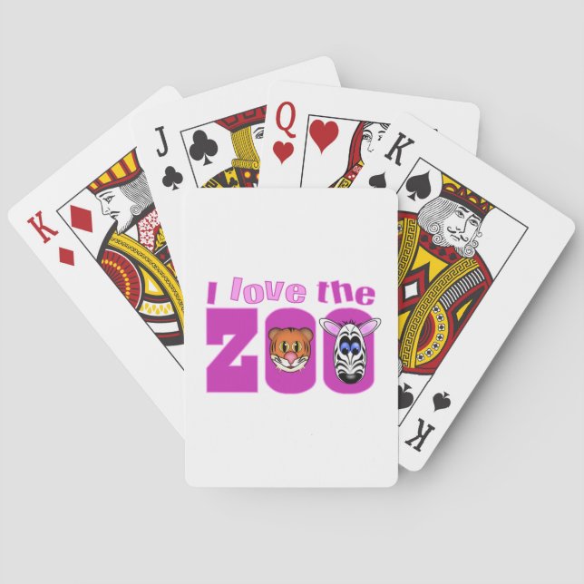 I Love the Zoo Poker Cards (Back)