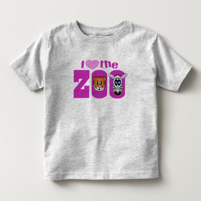 I Love the Zoo Toddler T-shirt (Front)