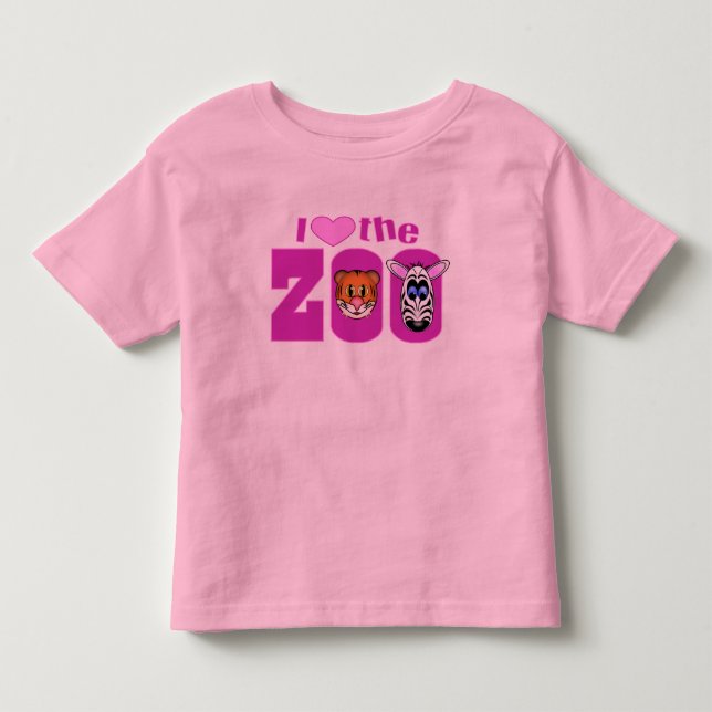 I Love the Zoo Toddler T-shirt (Front)