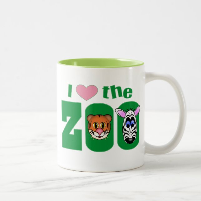 I Love the ZOO Two-Tone Coffee Mug (Right)