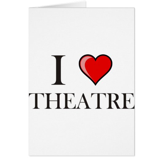 I Love Theatre Cards (Front)