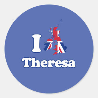 I Love Theresa - GBR -- - Classic Round Sticker