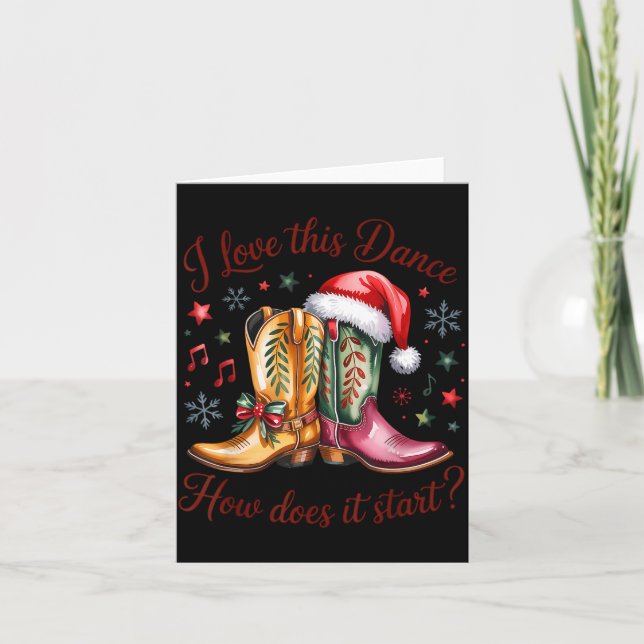 I Love This Dance How Does It Start Line Dance Chr Card (Front)