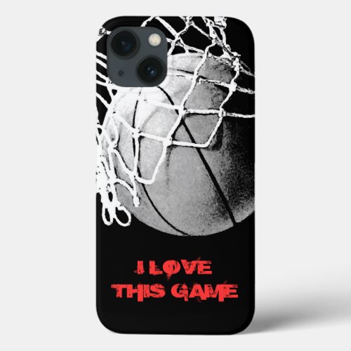 I Love This Game Basketball iPhone 13 Case