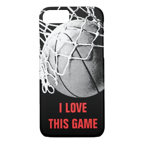 I Love This Game Basketball Unique iPhone 87 Case