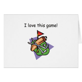I Love This Game! Golf Design Cards