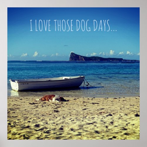 I love those Dog Days Poster