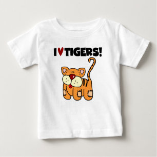 I Love Tigers Baby T-Shirt