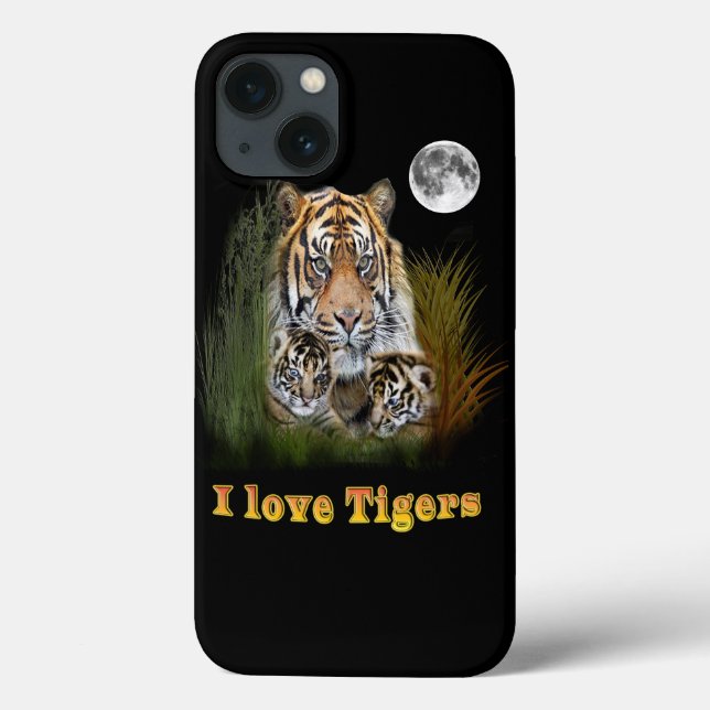 I love Tigers Case-Mate iPhone Case (Back)
