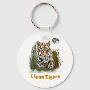 I love Tigers Keychain