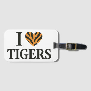 I love Tigers Luggage Tag