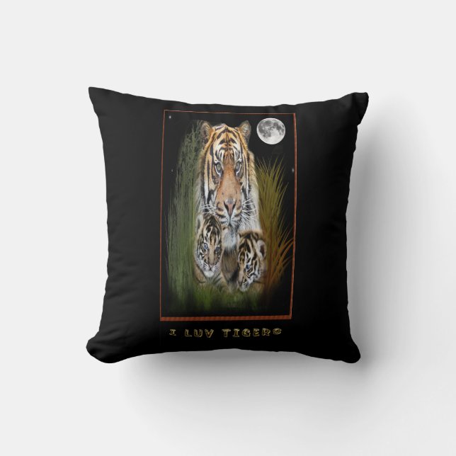 I love tigers pillow (Front)