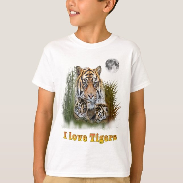 I love Tigers T-Shirt (Front)