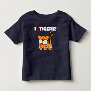 I Love Tigers Toddler T-shirt