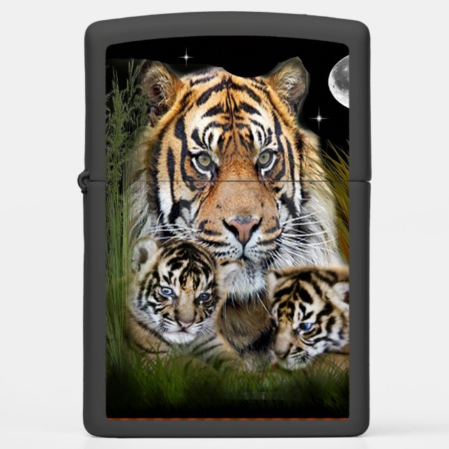 I love Tigers Zippo Lighter (Front)