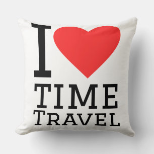 I love time travel throw pillow
