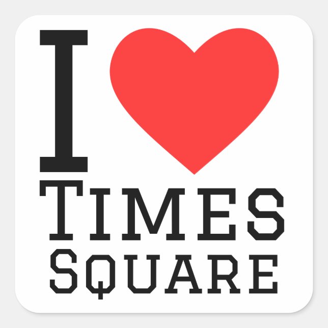 I love Times Square  Sticker (Front)
