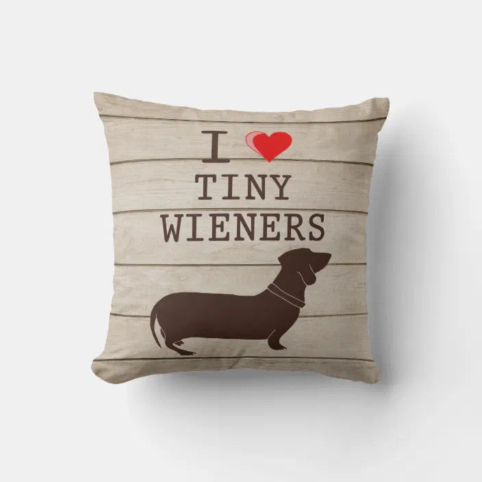 Throw Pillow 13” x 10” Beautiful Handmade Fleece Dachshund Dog Accent 