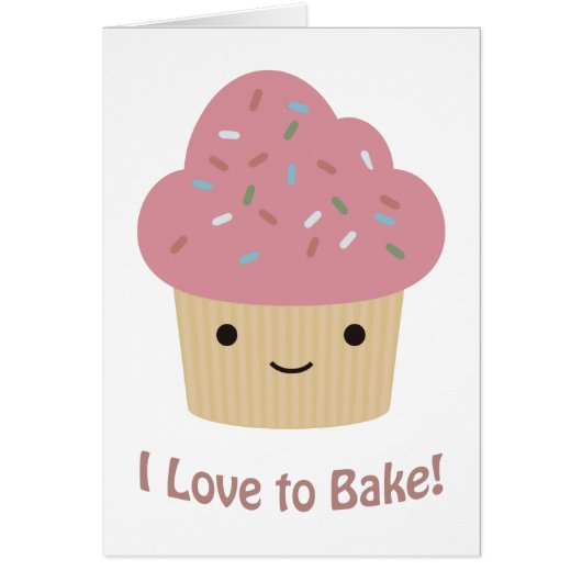 I love to bake cards (Front)