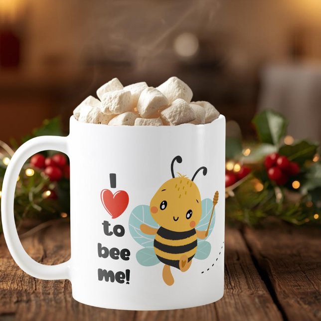I love to bee me Custom name Self love mug (Creator Uploaded)