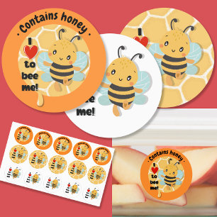 I love to bee me! Honey Bee 5x3 sheet Labels