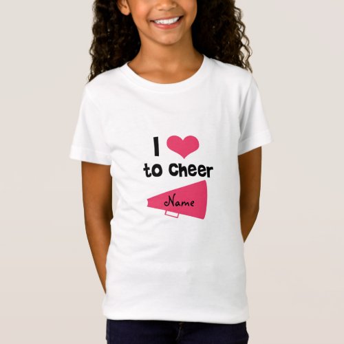 I love to Cheer _ Cool Cheerleader Stuff T_Shirt