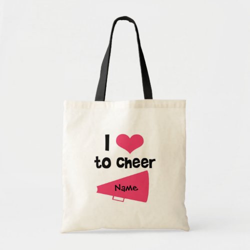 I love to Cheer _ Cool Cheerleader Stuff Tote Bag