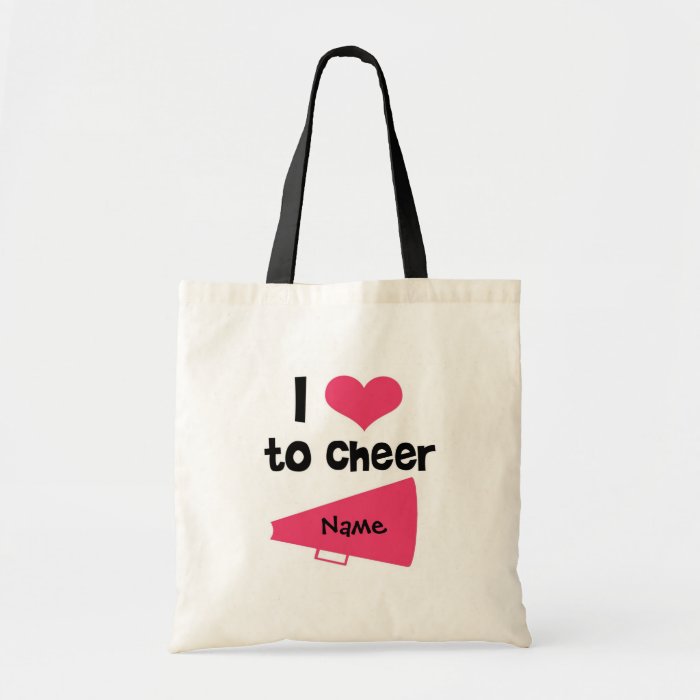 I love to Cheer   Cool Cheerleader Stuff Tote Bag