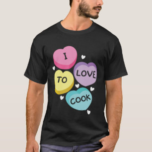 I Love To Cook Cafeteria Job Profession Lady Cook  T-Shirt