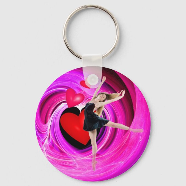 I Love To Dance! Keychain (Front)