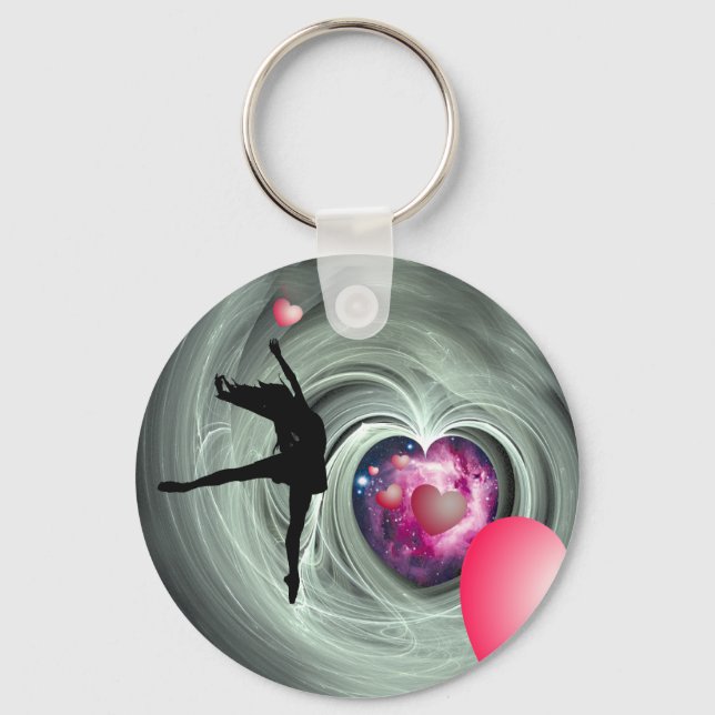 I Love To Dance! Keychain (Front)