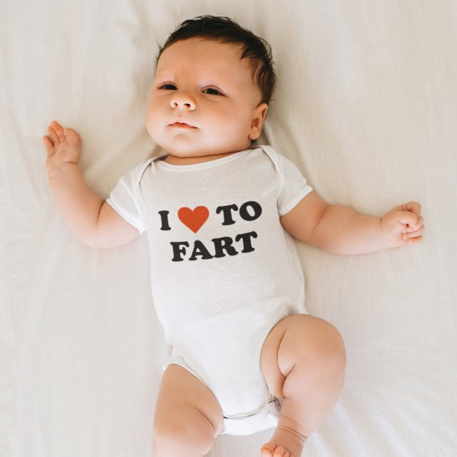 I Love To Fart Baby Bodysuit (I love to fart bodysuit)