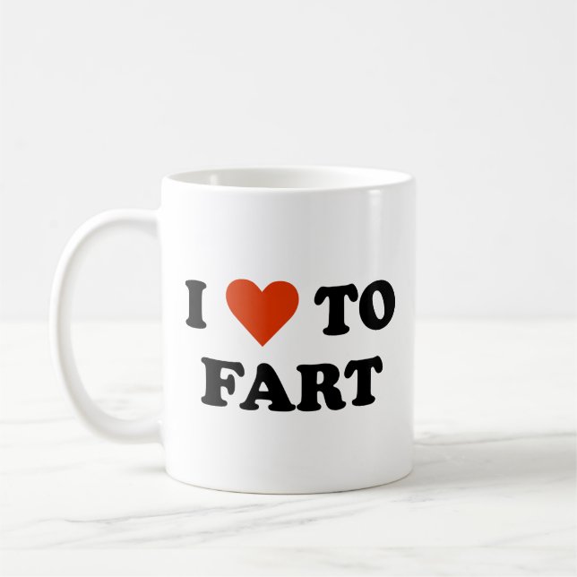 I Love To Fart Coffee Mug (Left)