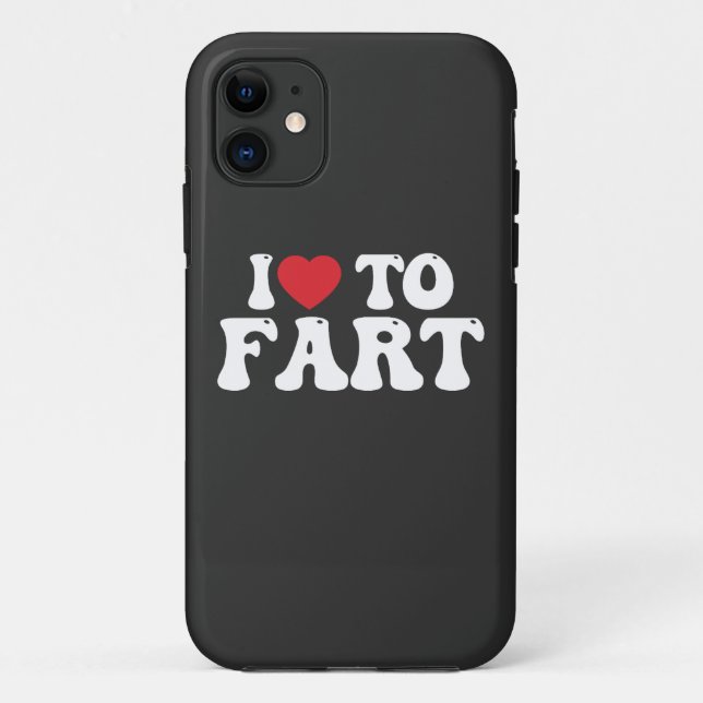 I Love To Fart Groovy Case-Mate iPhone Case (Back)
