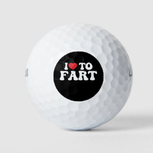 I Love To Fart Groovy Golf Balls