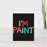 I Love To Finger Paint - I Heart To Finger Paint I Card