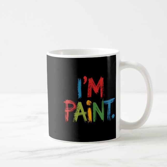 I Love To Finger Paint I'm Paint Funny Couple Vale Coffee Mug (Right)