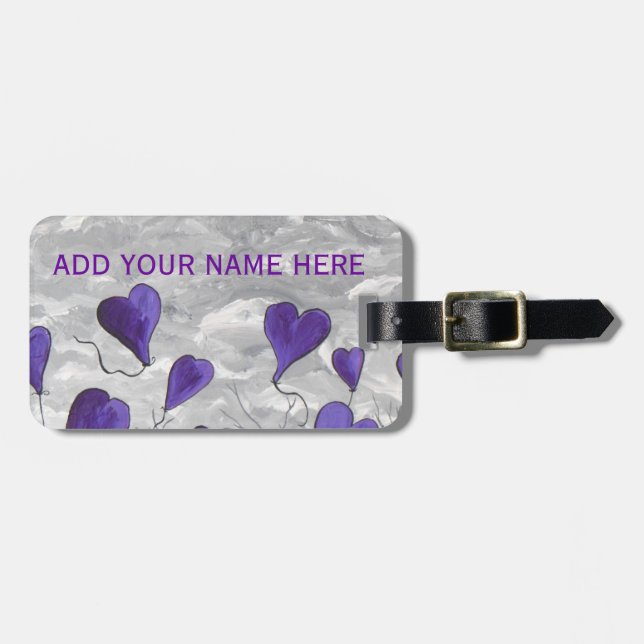 I LOVE TO FLY LUGGAGE TAG (Front Horizontal)