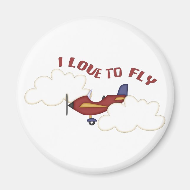 I Love To Fly Magnet (Front)