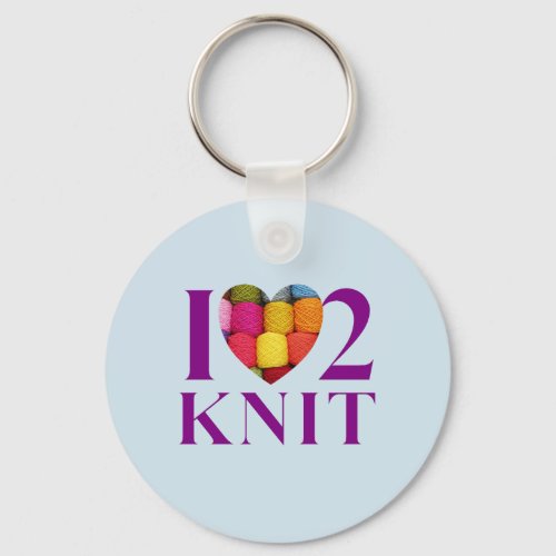 I Love to Knit _ Key Ring