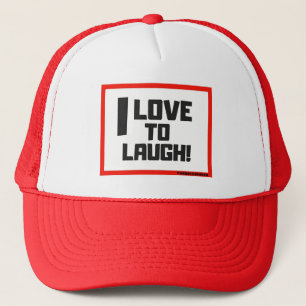 I LOVE TO LAUGH BASEBALL / TRUCKER HAT
