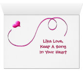 I Love To Move To Music Cards (Inside Horizontal (Bottom))