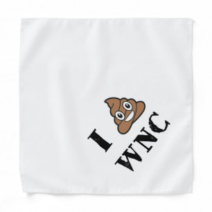 I Love to Poop Western North Carolina, Dog Bandana